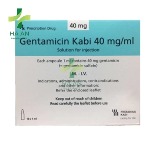Thuốc Tiêm Gentamicin Kabi 40mg/mlCông ty cổ phần Fresenius Kabi Việt Nam